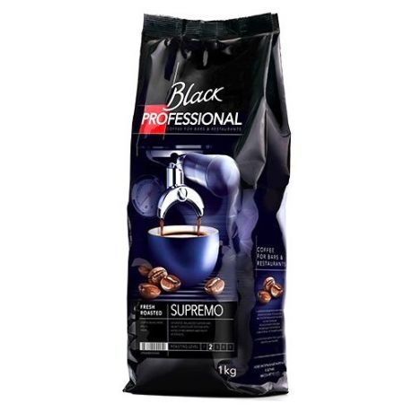 Кофе в зернах Black Professional Supremo, арабика/робуста, 1 кг