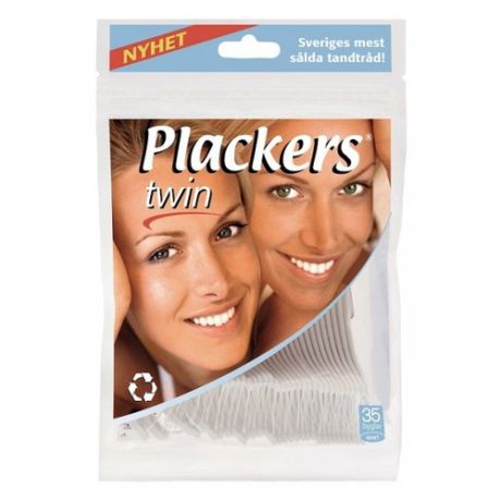 Plackers Twin флоссер для ухода за полостью рта, 35 шт