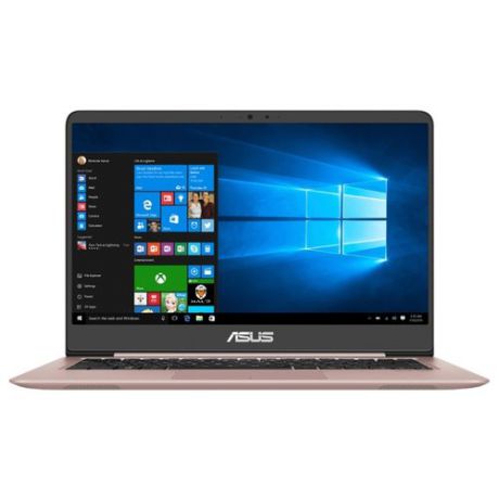 Ноутбук ASUS Zenbook UX410UF (Intel Core i5 8250U 1600 MHz/14"/1920x1080/8GB/256GB HDD+SSD/DVD нет/NVIDIA GeForce MX130/Wi-Fi/Bluetooth/Windows 10 Home) 90NB0HZ4-M03850, UX410UF-GV179T розовый