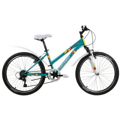 Подростковый горный (MTB) велосипед FORWARD Iris 24 1.0 (2019) зеленый 13" (требует финальной сборки)