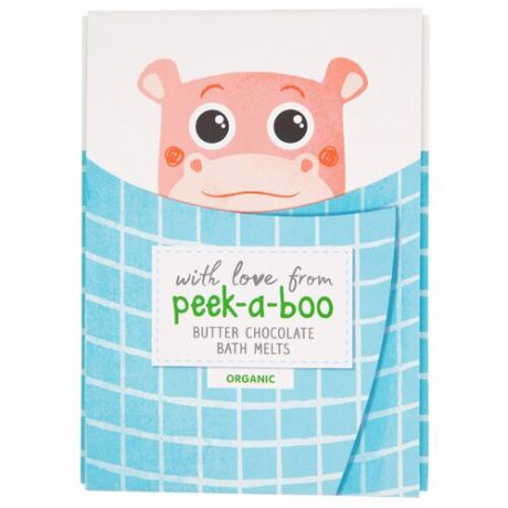Peek-a-boo Таящее детское масло для ванны Шоколад 80 г