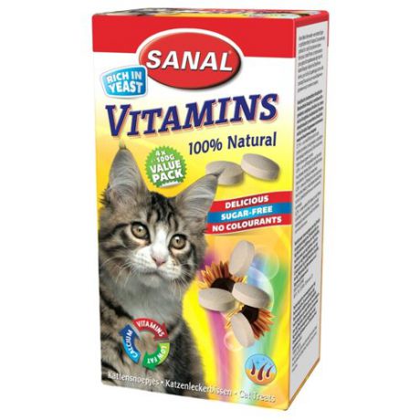 Добавка в корм SANAL Vitamins для кошек 400 г