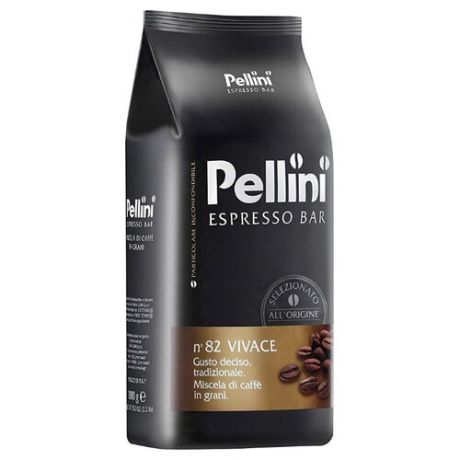 Кофе в зернах Pellini N82 Vivace, арабика/робуста, 1 кг
