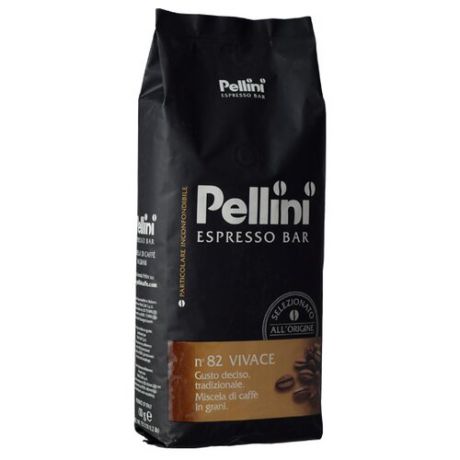 Кофе в зернах Pellini N82 Vivace, арабика/робуста, 500 г