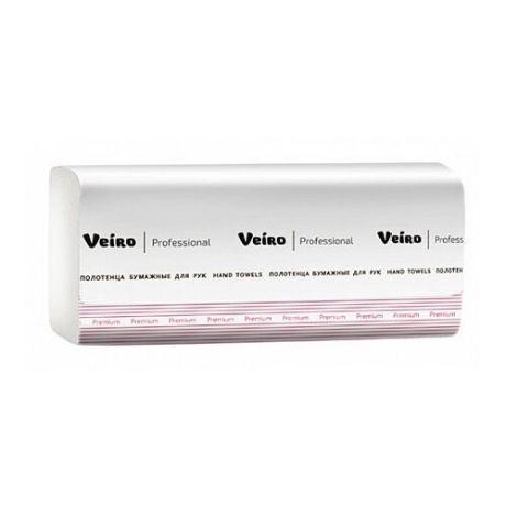 Полотенца бумажные Veiro Professional Premium KV306 белые двухслойные, 20 рул., 200 л.