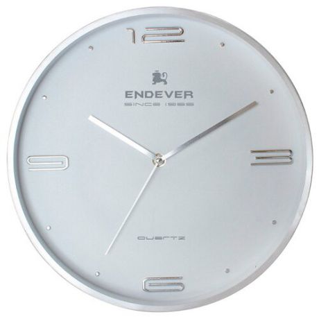 Часы настенные кварцевые ENDEVER RealTime-114/115 стальной / белый