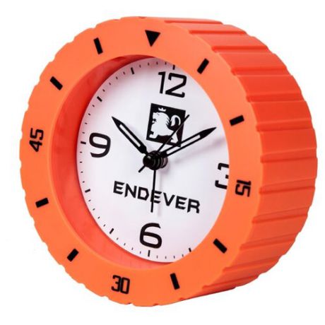 Часы настольные ENDEVER RealTime-90 оранжевый / белый