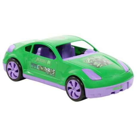 Легковой автомобиль Полесье Мстители Халк в коробке (71231) 36.1 см зеленый