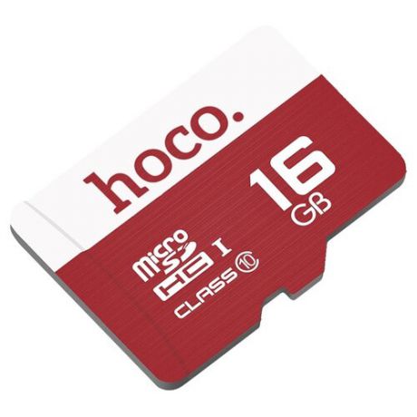 Карта памяти Hoco Micro SDHC 16GB красный