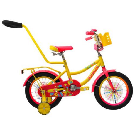 Детский велосипед FORWARD Funky 14 (2018) желтый (требует финальной сборки)