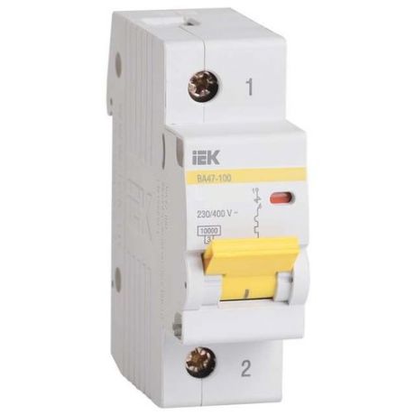 Автоматический выключатель IEK ВА 47-100 1Р (C) 10kA 16 А