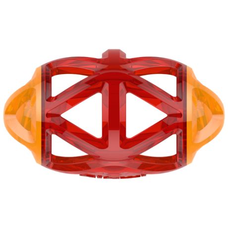 Мячик для собак GiGwi Edge Flash Регби светящийся (75479) красный/оранжевый