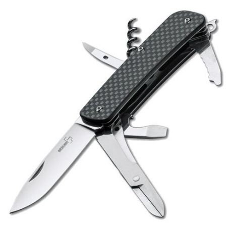 Нож многофункциональный Boker Tech tool carbon 3 (12 функций) черный