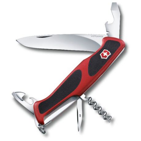 Нож многофункциональный VICTORINOX RangerGrip 68 (11 функций) красный/черный