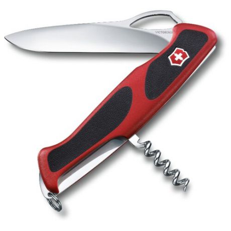 Нож многофункциональный VICTORINOX RangerGrip 63 (5 функций) красный/черный