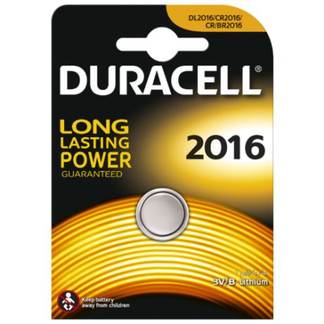 Батарейка Duracell 2016 1 шт блистер