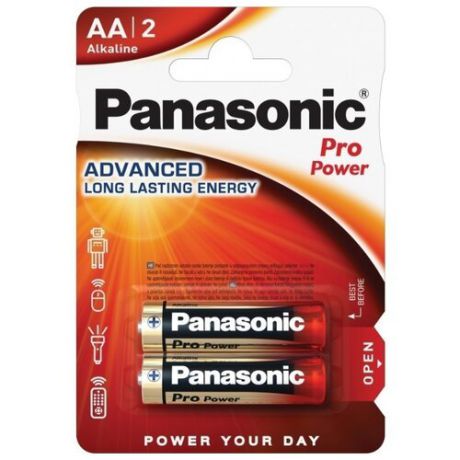Батарейка Panasonic Pro Power AA/LR6 2 шт блистер