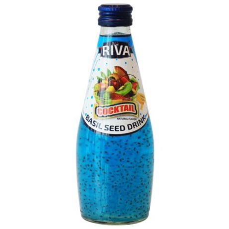Напиток сокосодержащий Blue Riva Фруктовый коктейль и семена базилика, 0.29 л