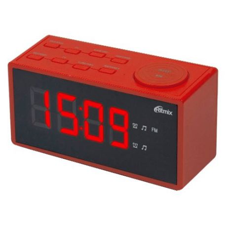 Радиобудильник Ritmix RRC-1212 red