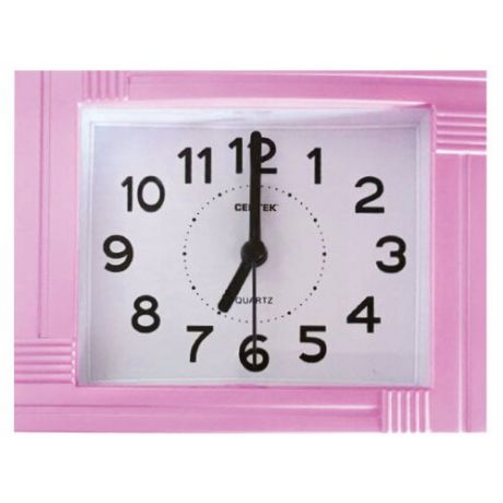 Часы настольные CENTEK СТ-7201 розовый