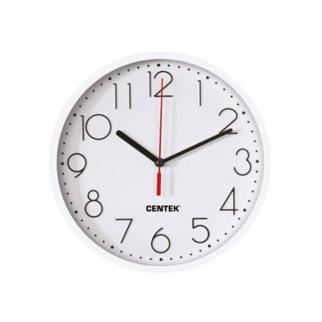 Часы настенные кварцевые CENTEK CT-7105 white