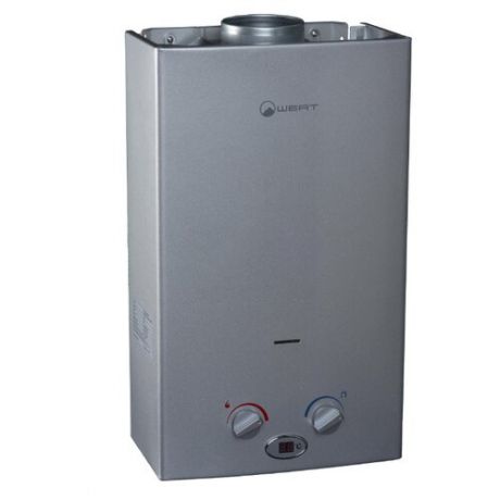 Проточный газовый водонагреватель Wert 10LC, silver