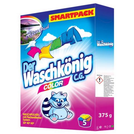 Стиральный порошок Waschkonig Color 0.38 кг картонная пачка