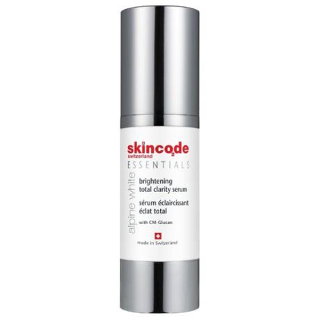 Skincode Essentials Alpine White Brightening total clarity serum Осветляющая сыворотка для лица, 30 мл
