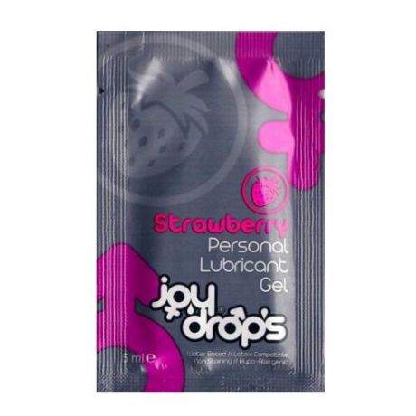 Гель-смазка JOYDROPS Пробник смазки на водной основе с ароматом клубники JoyDrops Strawberry - 5 5 мл