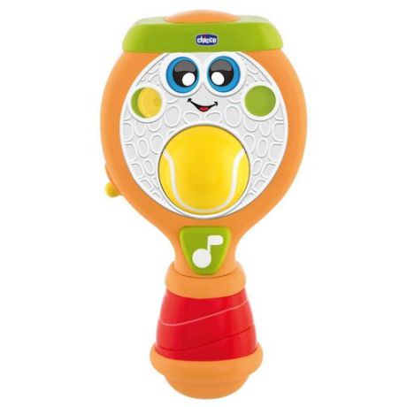 Интерактивная развивающая игрушка Chicco Теннисная ракетка оранжевый/красный/зеленый