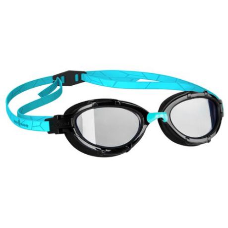 Очки для плавания MAD WAVE Triathlon azure/clear/black