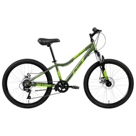 Подростковый горный (MTB) велосипед ALTAIR MTB HT AL 24 Disc (2019) зеленый 12.5" (требует финальной сборки)