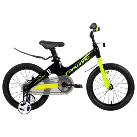 Детский велосипед FORWARD Cosmo 14 (2019) черный/зеленый (требует финальной сборки)