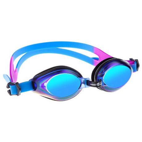 Очки для плавания MAD WAVE Aqua Rainbow blue
