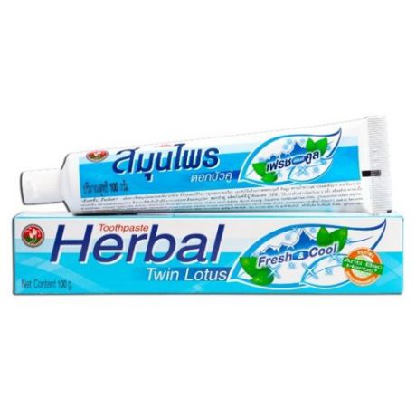 Зубная паста Twin Lotus Herbal Свежесть и прохлада, 100 г