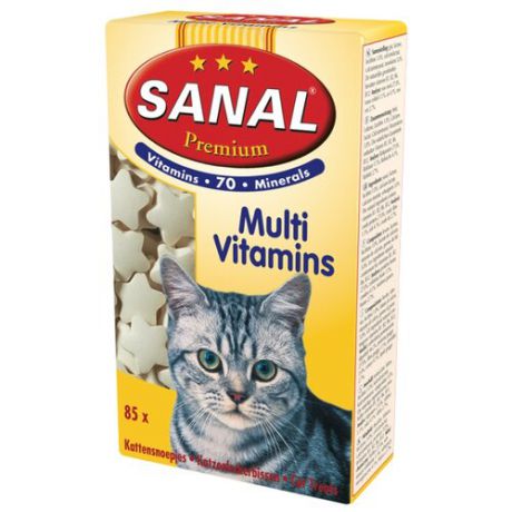 Добавка в корм SANAL Premium Multi Vitamins для кошек и котят 50 г