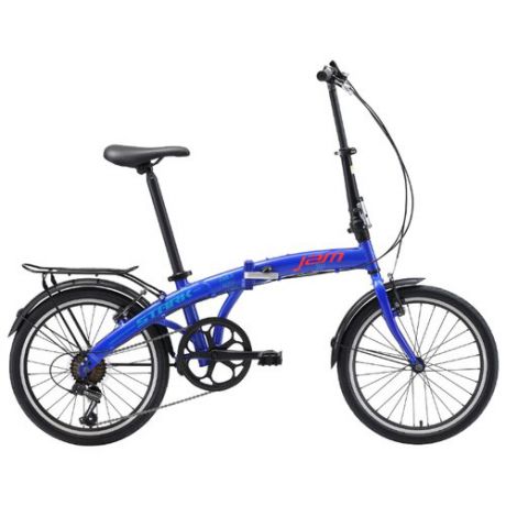 Городской велосипед STARK Jam 20.1 V (2018) темно-синий/красный/голубой (требует финальной сборки)