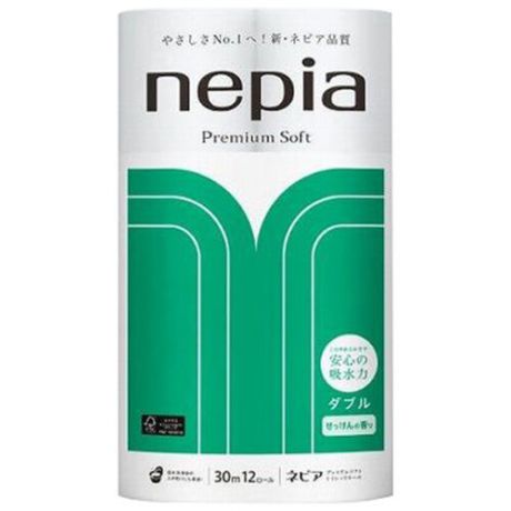 Туалетная бумага Nepia Premium Soft ароматизированная белая двухслойная, 12 рул.