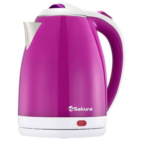 Чайник Sakura SA-2138WP, розовый/белый