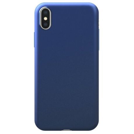 Чехол Deppa Silk Case для Apple iPhone Xs Max синий металлик