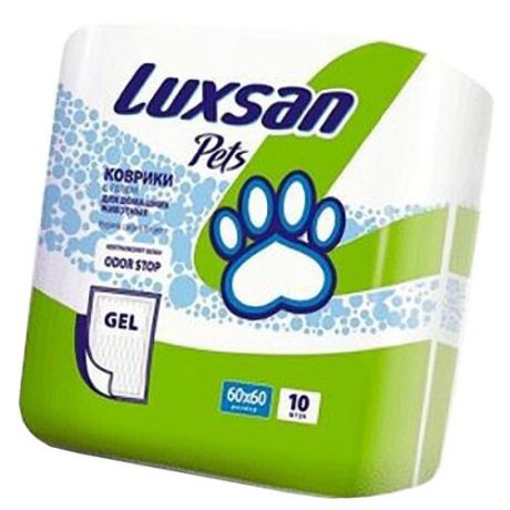 Пеленки для собак впитывающие Luxsan Pets Gel 60х60 см 10 шт.