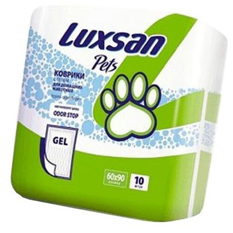 Пеленки для собак впитывающие Luxsan Pets Gel 60х90 см 10 шт.