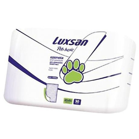 Пеленки для собак впитывающие Luxsan Pets Basic 60х90 см 30 шт.