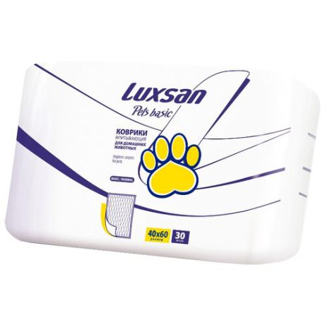 Пеленки для собак впитывающие Luxsan Pets Basic 40х60 см 30 шт.