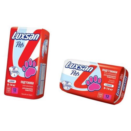 Подгузники для собак Luxsan Pets Large 12 шт.
