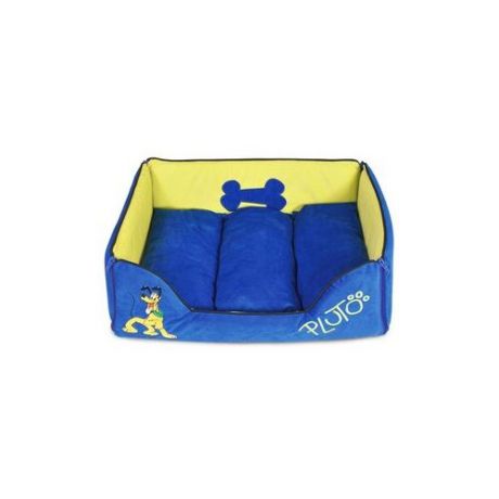 Лежак для кошек, для собак Triol Pluto-1 48х38х15 см синий/желтый