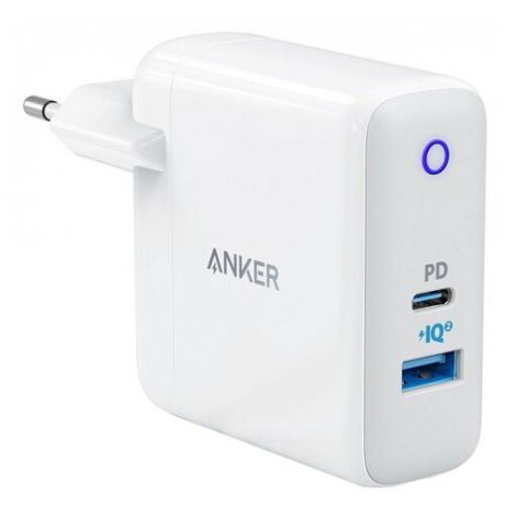 Сетевая зарядка ANKER PowerPort 2 USB-C белый