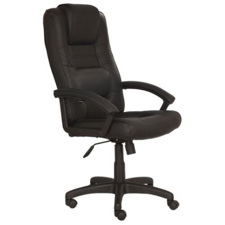 Компьютерное кресло Бюрократ T-9906AXSN, обивка: натуральная кожа, цвет: черный
