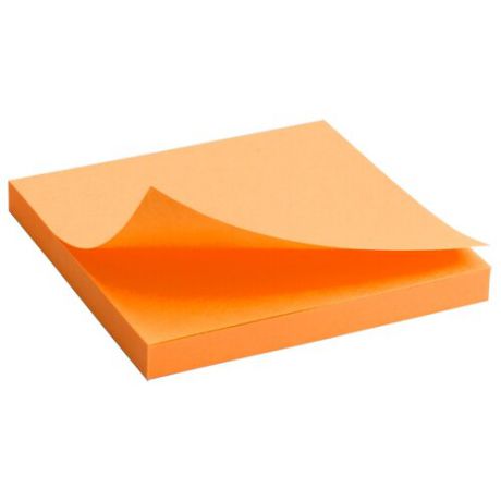 Axent Блок бумаги с клейким слоем 7.5 x 7.5 см неон (2414-12/2414-13/2414-15) оранжевый