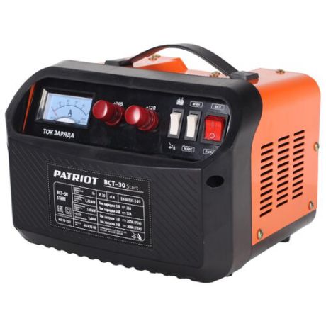 Пуско-зарядное устройство PATRIOT BCT-30 Start черный/оранжевый